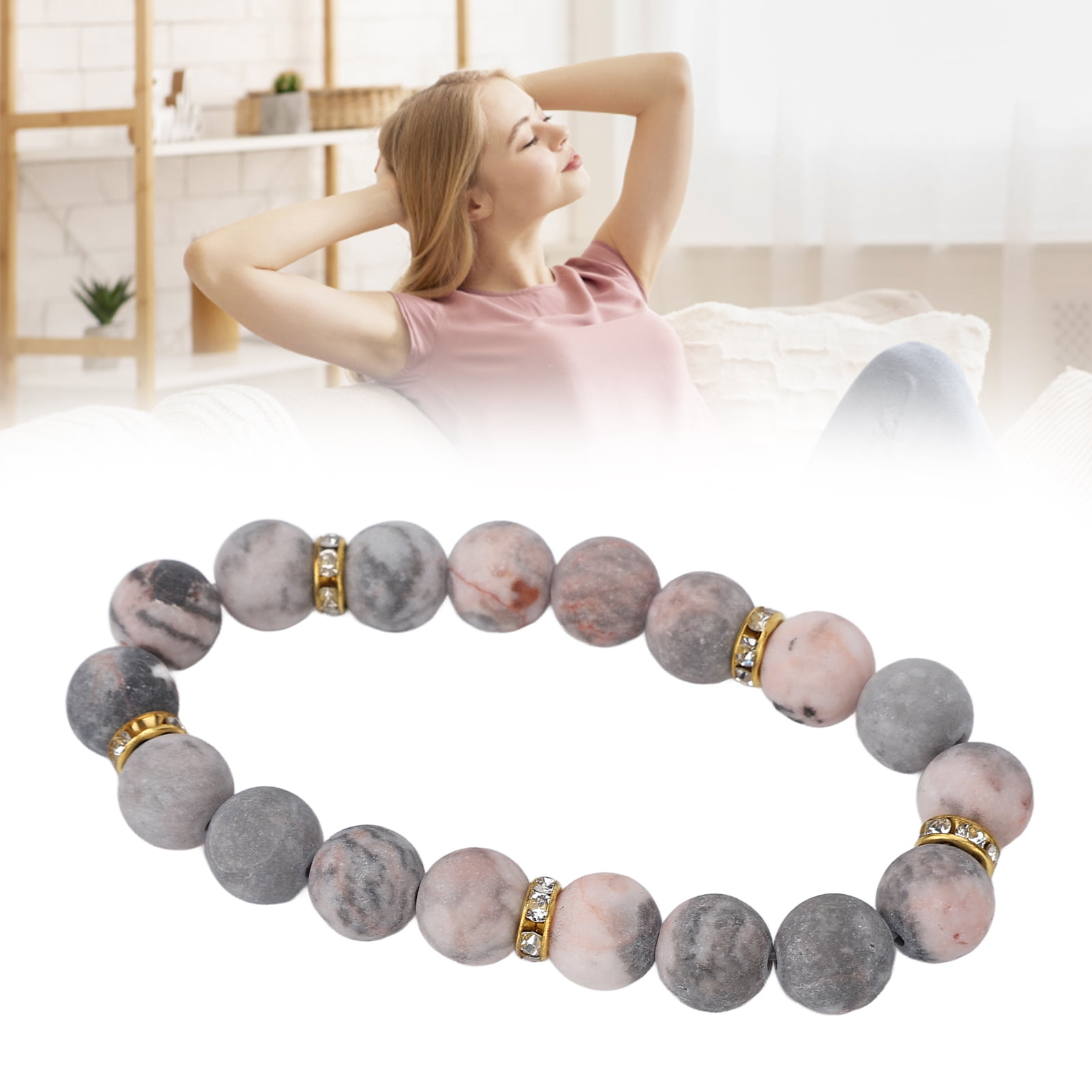Healing Stone Bracelet, Calming Beaded Anxiety Bracelet For Meditation For  Women - Walmart.ca